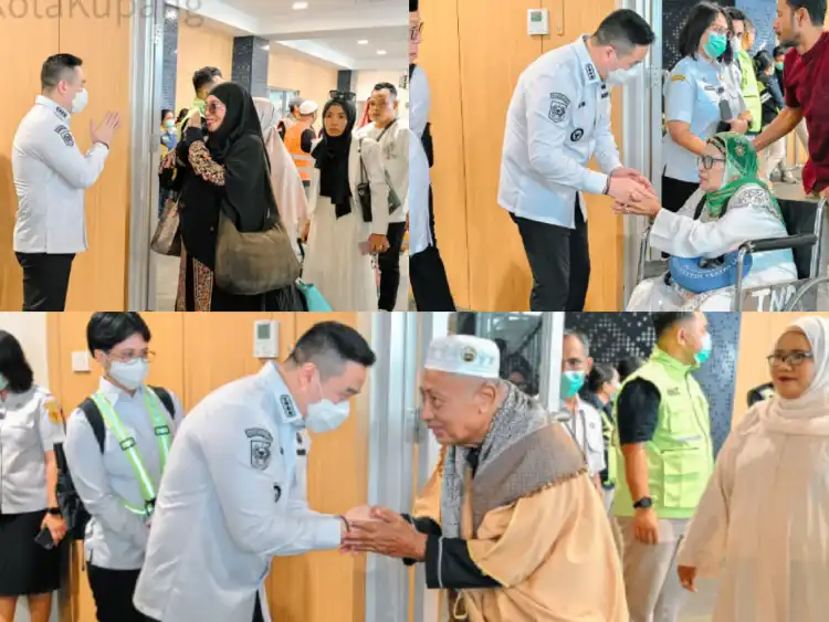 Wali Kota Kupang Sambut Kepulangan 134 Jemaah Haji 