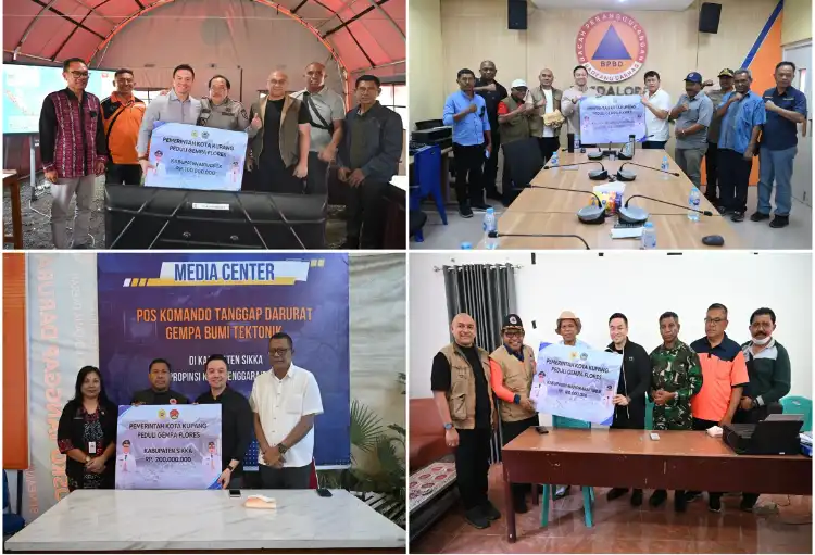 Susuri Enam Kabupaten, Wali Kota Antar Bantuan Gempa Flores