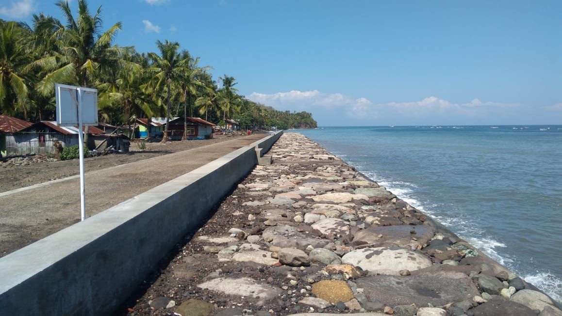 Pengamanan Pantai Puunaka, di Kelurahan Tanjung, Kecamatan Ende Selatan, Kabupaten Ende, Flores, Provinsi Nusa Tenggara Timur (NTT) sepanjang 110 meter.