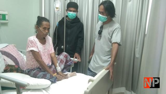 Kondisi ibu Siti Hawa (47) semasih hidup saat dirawat di RSUP Sanglah Denpasar Bali sebelumnya.