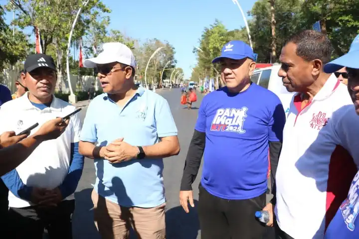 gubernur dan wagub ntt di pan walk 2025
