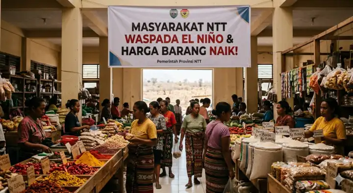ilustrasi harga barang naik dan el nino di ntt