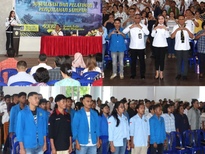 mahasiswa politani kupang ikut pelatihan kelola dan daur ulang sampah