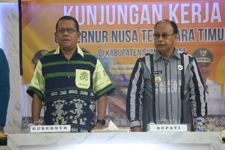melki pimpin rapat saat kunker ke sumba barat