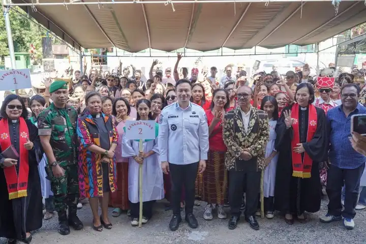 peserta parade gmit jemaat kota kupang