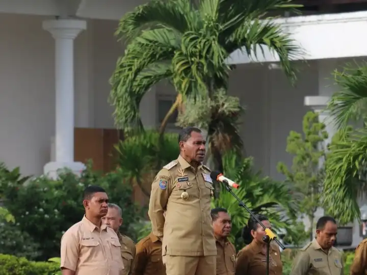 wagub jhoni saat upacara hari keluarga