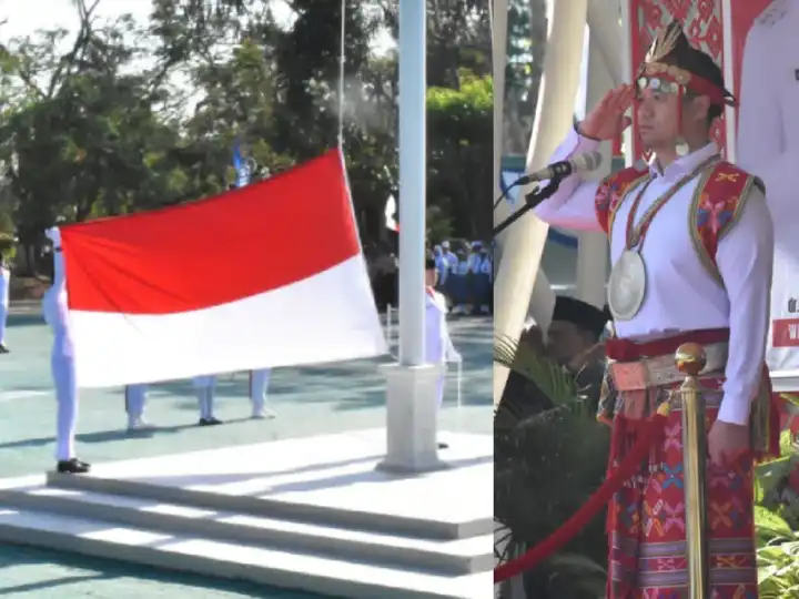 wali kota kupang hormat bendera ri